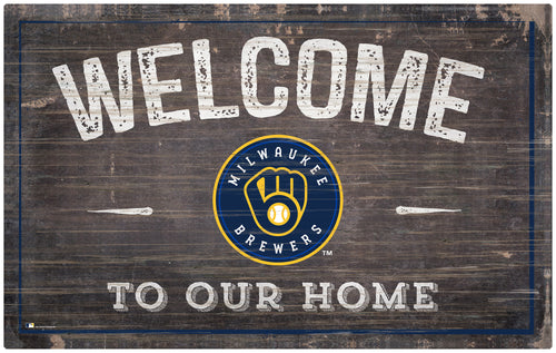 Wholesale MLB0913-11x19 inch Welcome Sign (Khols Resize) / M0913-Milwaukee Brewers