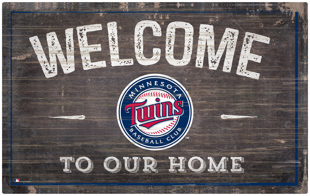 Wholesale MLB0913-11x19 inch Welcome Sign (Khols Resize) / M0913-Minnesota Twins