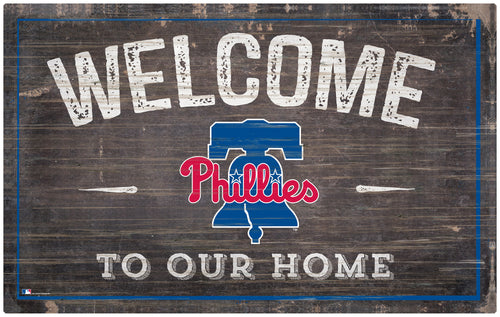 Wholesale MLB0913-11x19 inch Welcome Sign (Khols Resize) / M0913-Philadelphia Phillies