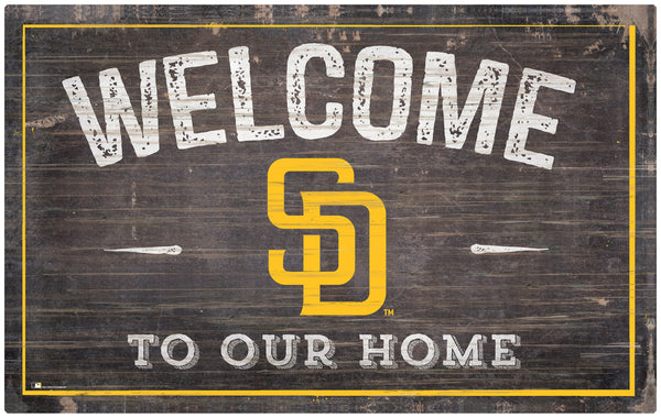 Wholesale MLB0913-11x19 inch Welcome Sign (Khols Resize) / M0913-San Diego Padres