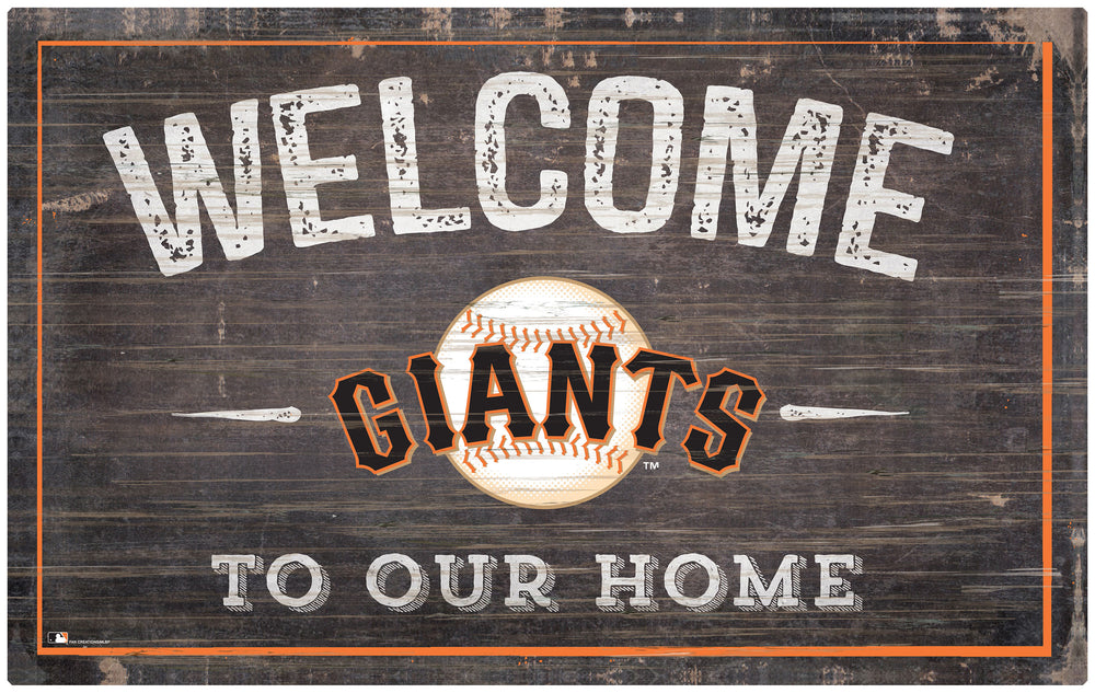 Wholesale MLB0913-11x19 inch Welcome Sign (Khols Resize) / M0913-San Francisco Giants