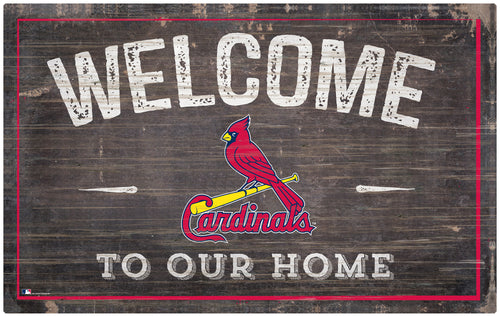Wholesale MLB0913-11x19 inch Welcome Sign (Khols Resize) / M0913-St. Louis Cardinals