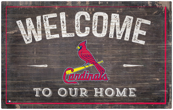 Wholesale MLB0913-11x19 inch Welcome Sign (Khols Resize) / M0913-St. Louis Cardinals