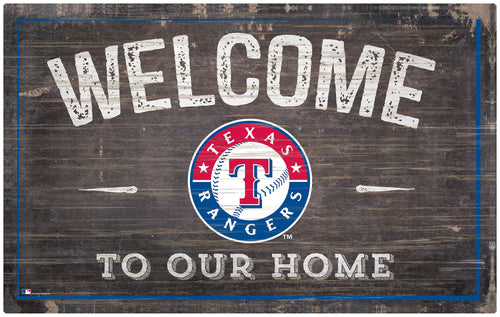 Wholesale MLB0913-11x19 inch Welcome Sign (Khols Resize) / M0913-Texas Rangers