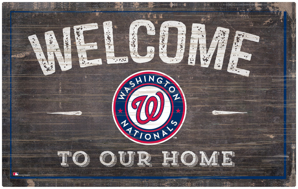 Wholesale MLB0913-11x19 inch Welcome Sign (Khols Resize) / M0913-Washington Nationals