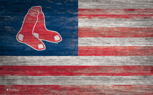 Wholesale MLB0940-American Flag 11x19 / M0940-Boston Red Sox