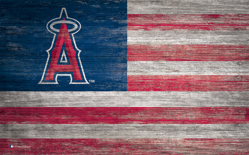 Wholesale MLB0940-American Flag 11x19 / M0940-Los Angeles Angels