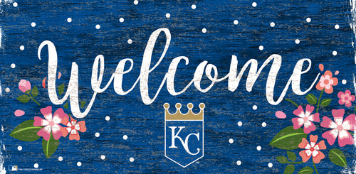 Wholesale MLB0964-Welcome Floral 6x12 / M0964-Kansas City Royals
