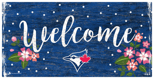 Wholesale MLB0964-Welcome Floral 6x12 / M0964-Toronto Blue Jays