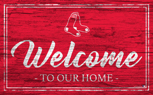 Wholesale MLB0977-Welcome Team Color 11x19 / M0977-Boston Red Sox