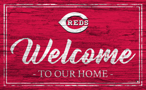 Wholesale MLB0977-Welcome Team Color 11x19 / M0977-Cincinnati Reds