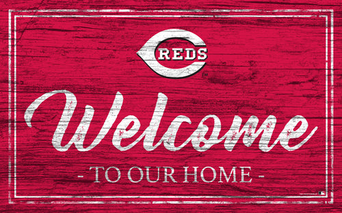 Wholesale MLB0977-Welcome Team Color 11x19 (Khols Resize) / M0977-Cincinnati Reds