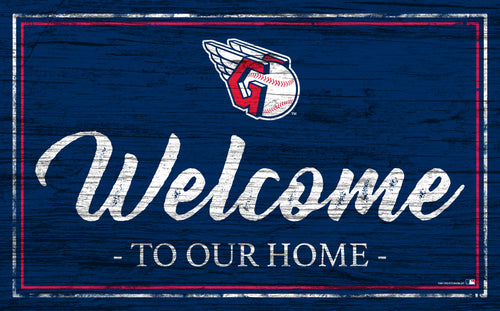 Wholesale MLB0977-Welcome Team Color 11x19 / M0977-Cleveland Guardians