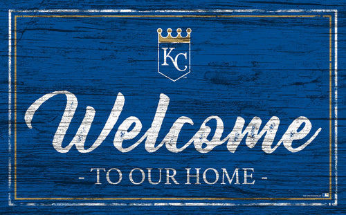Wholesale MLB0977-Welcome Team Color 11x19 / M0977-Kansas City Royals