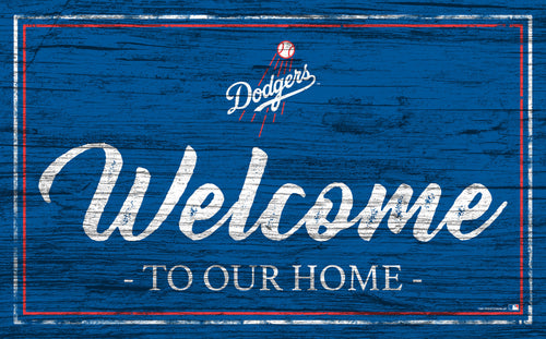 Wholesale MLB0977-Welcome Team Color 11x19 (Khols Resize) / M0977-Los Angeles Dodgers