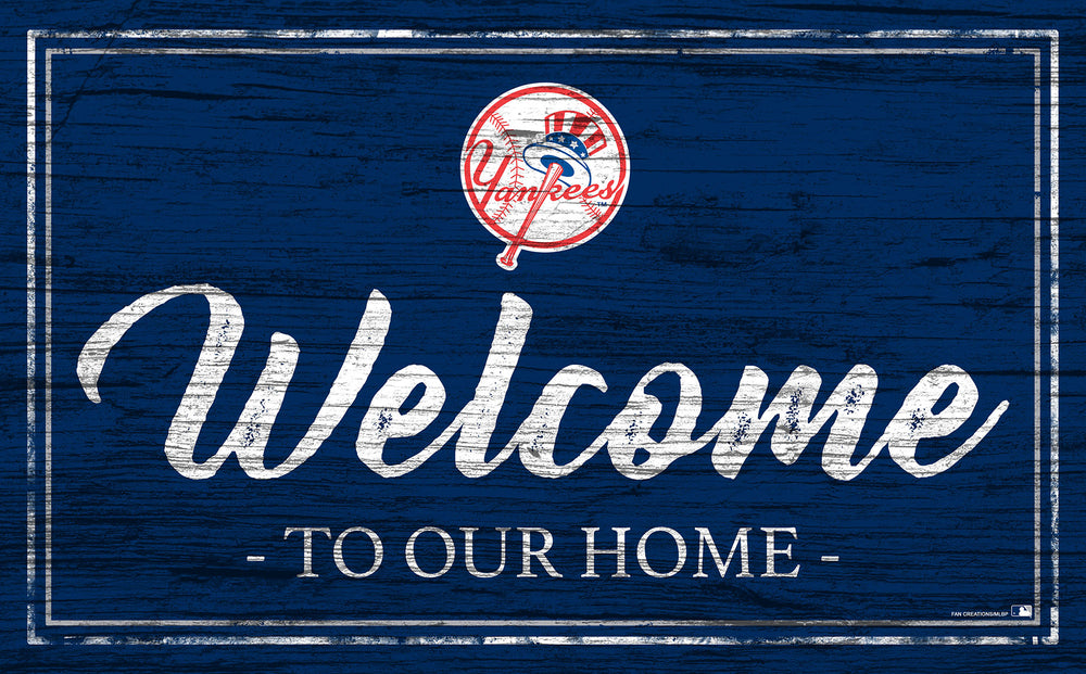 Wholesale MLB0977-Welcome Team Color 11x19 / M0977-New York Yankees