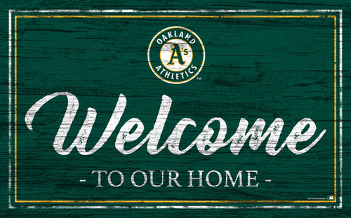 Wholesale MLB0977-Welcome Team Color 11x19 (Khols Resize) / M0977-Oakland Athletics
