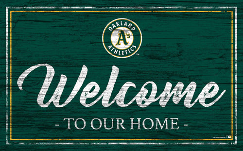 Wholesale MLB0977-Welcome Team Color 11x19 / M0977-Oakland Athletics
