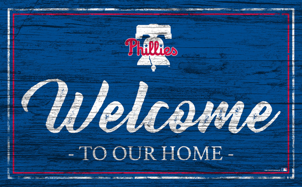 Wholesale MLB0977-Welcome Team Color 11x19 (Khols Resize) / M0977-Philadelphia Phillies