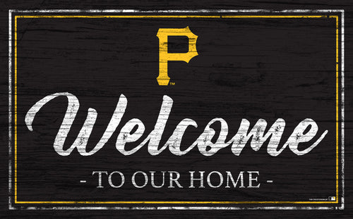 Wholesale MLB0977-Welcome Team Color 11x19 / M0977-Pittsburgh Pirates