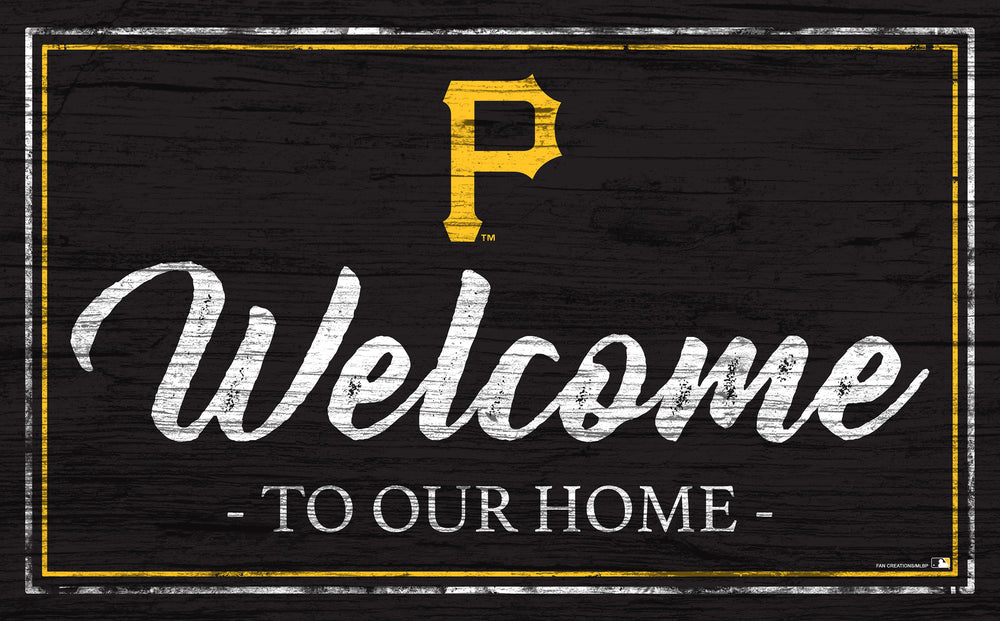 Wholesale MLB0977-Welcome Team Color 11x19 (Khols Resize) / M0977-Pittsburgh Pirates