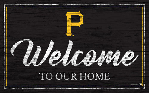 Wholesale MLB0977-Welcome Team Color 11x19 (Khols Resize) / M0977-Pittsburgh Pirates