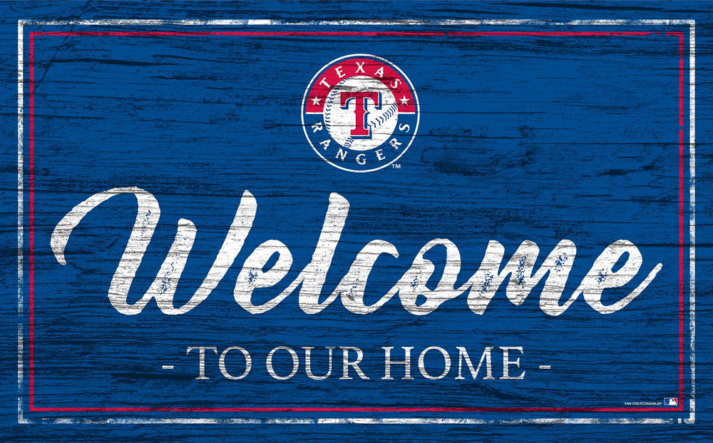 Wholesale MLB0977-Welcome Team Color 11x19 / M0977-Texas Rangers