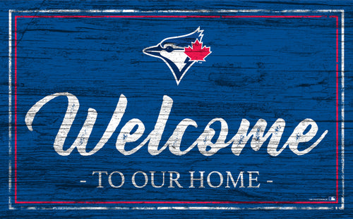 Wholesale MLB0977-Welcome Team Color 11x19 (Khols Resize) / M0977-Toronto Blue Jays