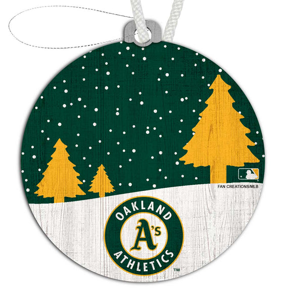 Wholesale MLB0978 - Snow Scene / M0978-Oakland-Atheletics