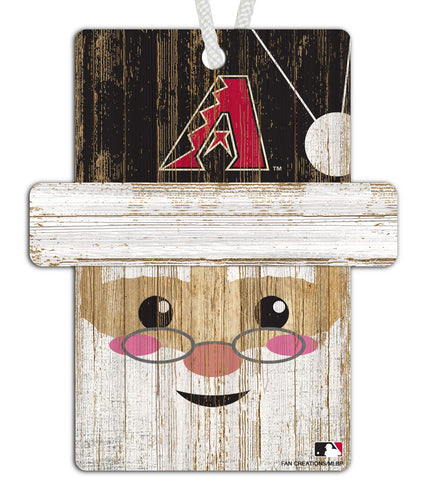 Wholesale MLB0981-Santa Ornament 4.5in / MLB0981-Santa Ornament Web / M0981-Arizona Diamondbacks