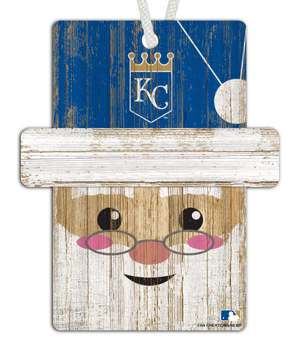 Wholesale MLB0981-Santa Ornament 4.5in / MLB0981-Santa Ornament Web / M0981-Kansas City Royals