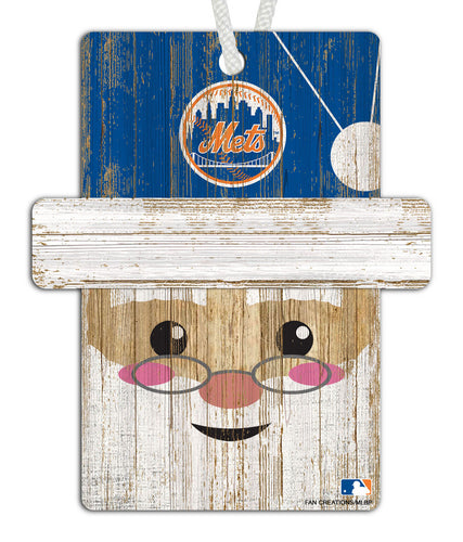 Wholesale MLB0981-Santa Ornament 4.5in / MLB0981-Santa Ornament Web / M0981-New York Mets