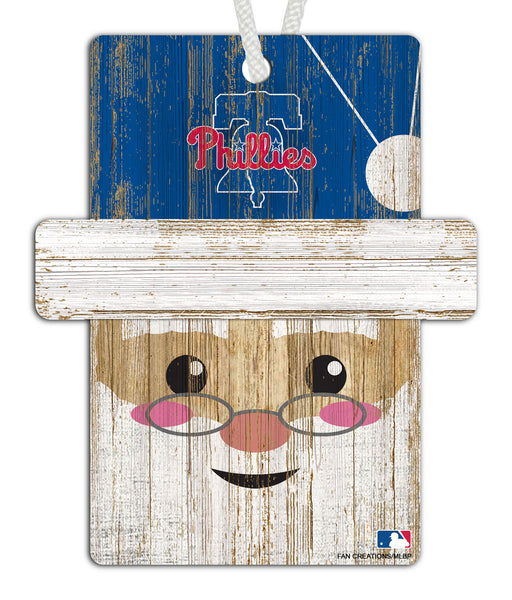 Wholesale MLB0981-Santa Ornament 4.5in / MLB0981-Santa Ornament Web / M0981-Philadelphia Phillies