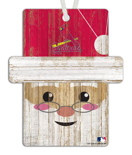 Wholesale MLB0981-Santa Ornament 4.5in / MLB0981-Santa Ornament Web / M0981-St. louis Cardinals
