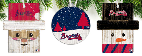 Wholesale MLB0984-Ornament 3 pack (0978, 0980, 0981) / M0984-Atlanta Braves
