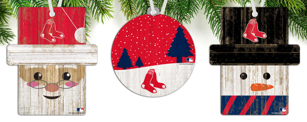 Wholesale MLB0984-Ornament 3 pack (0978, 0980, 0981) / M0984-Boston Red Sox