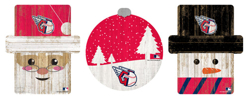 Wholesale MLB0984-Ornament 3 pack (0978, 0980, 0981) / M0984-Cleveland Guardians