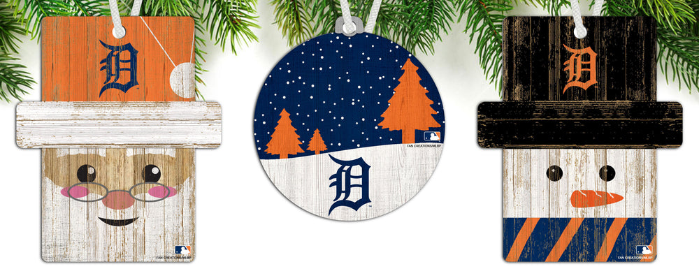 Wholesale MLB0984-Ornament 3 pack (0978, 0980, 0981) / M0984-Detroit Tigers