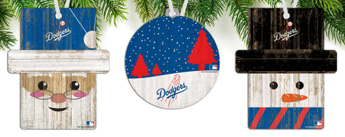 Wholesale MLB0984-Ornament 3 pack (0978, 0980, 0981) / M0984-Los Angeles Dodgers