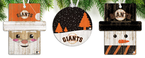 Wholesale MLB0984-Ornament 3 pack (0978, 0980, 0981) / M0984-San Francisco Giants