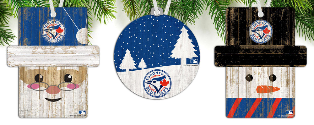 Wholesale MLB0984-Ornament 3 pack (0978, 0980, 0981) / M0984-Toronto Blue Jays