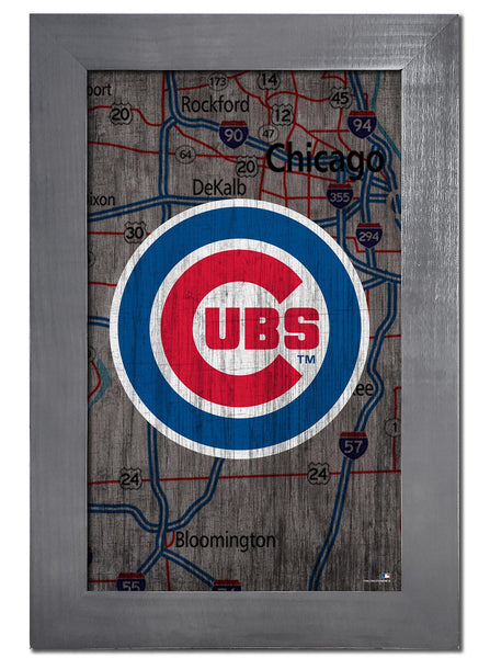 Wholesale MLB0985F-City Map 11x19 / M0985-Chicago Cubs