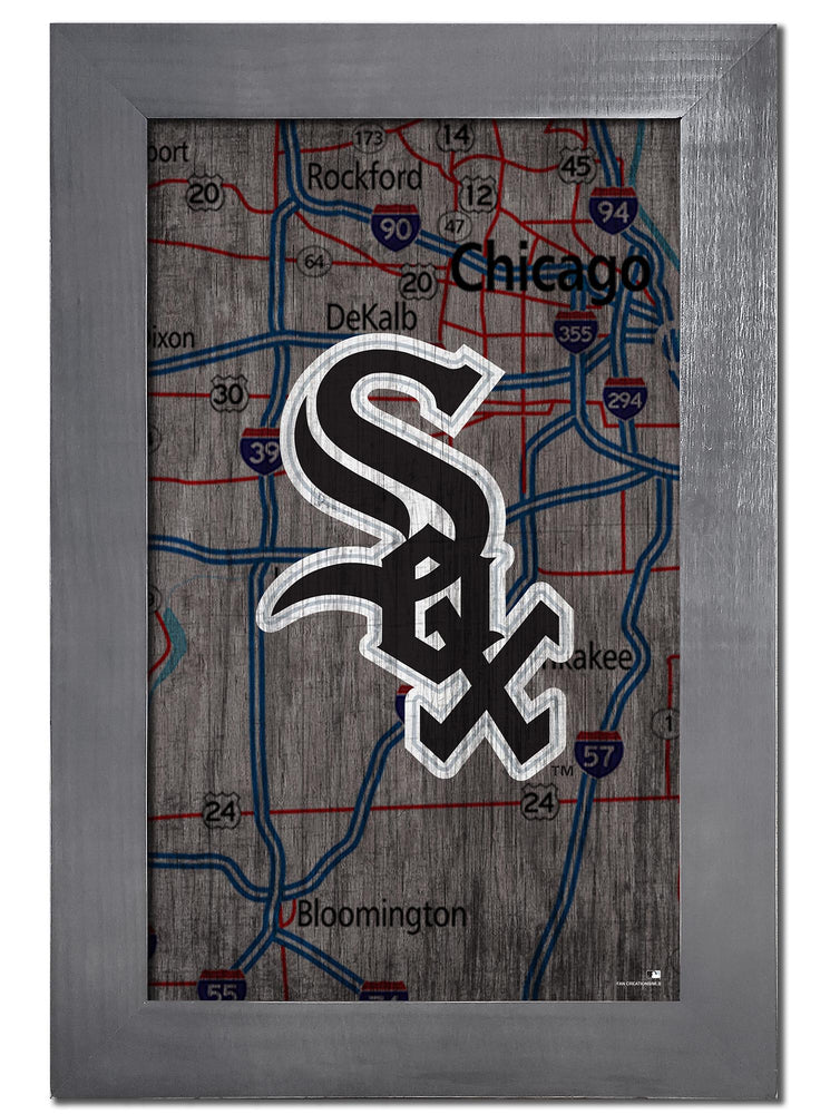 Wholesale MLB0985F-City Map 11x19 / M0985-Chicago White Sox