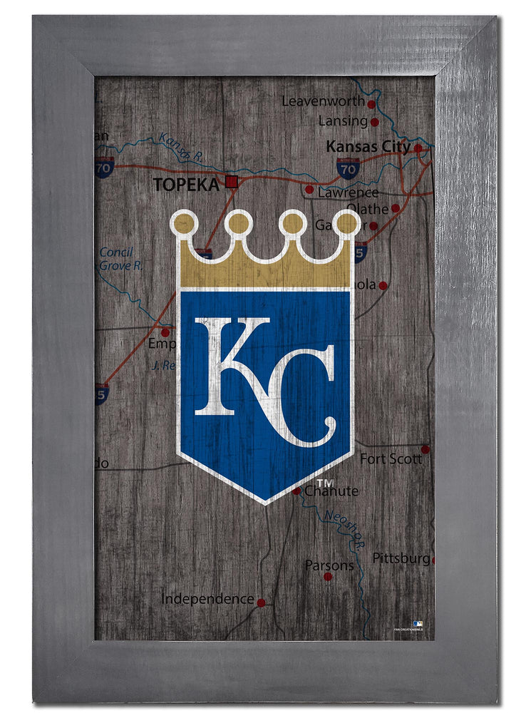 Wholesale MLB0985F-City Map 11x19 / M0985-Kansas City Royals