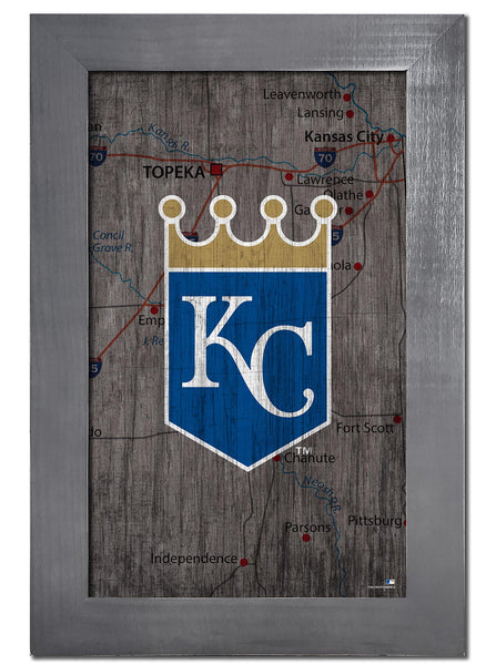 Wholesale MLB0985F-City Map 11x19 / M0985-Kansas City Royals