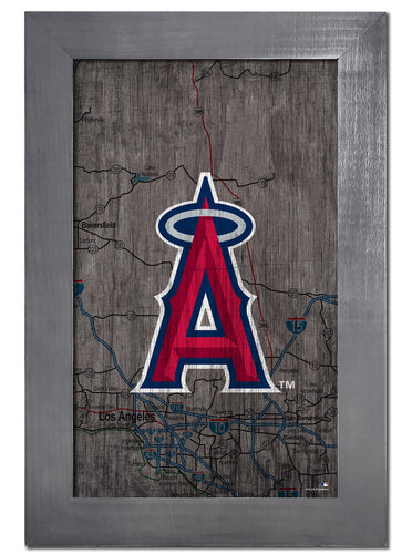 Wholesale MLB0985F-City Map 11x19 / M0985-Los Angeles Angels