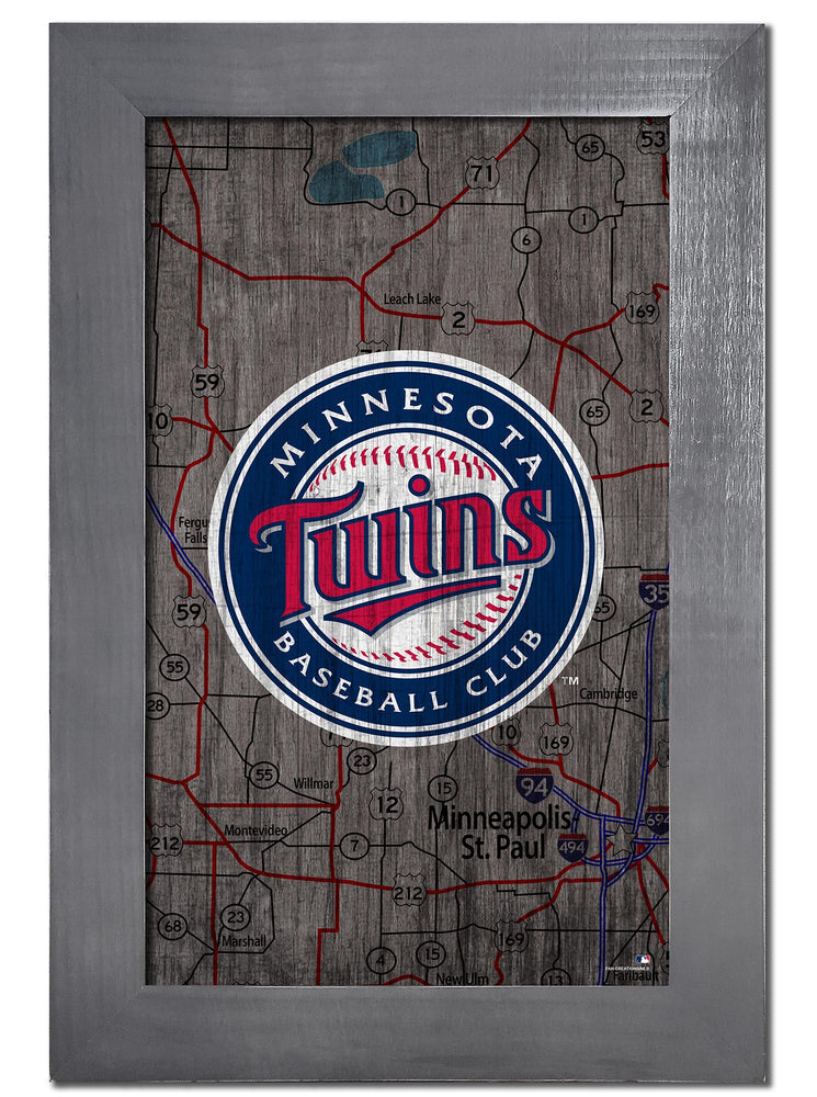 Wholesale MLB0985F-City Map 11x19 / M0985-Minnesota Twins