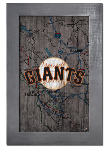 Wholesale MLB0985F-City Map 11x19 / M0985-San Francisco Giants
