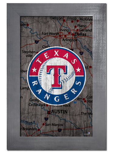 Wholesale MLB0985F-City Map 11x19 / M0985-Texas Rangers