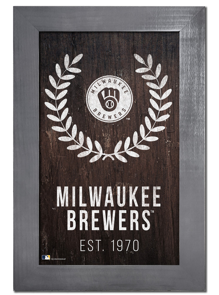 Wholesale MLB0986-Laurel Wreath / M0986-Milwaukee Brewers
